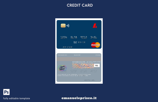 modello mastercard Landsbankinn islandese in stile verificato